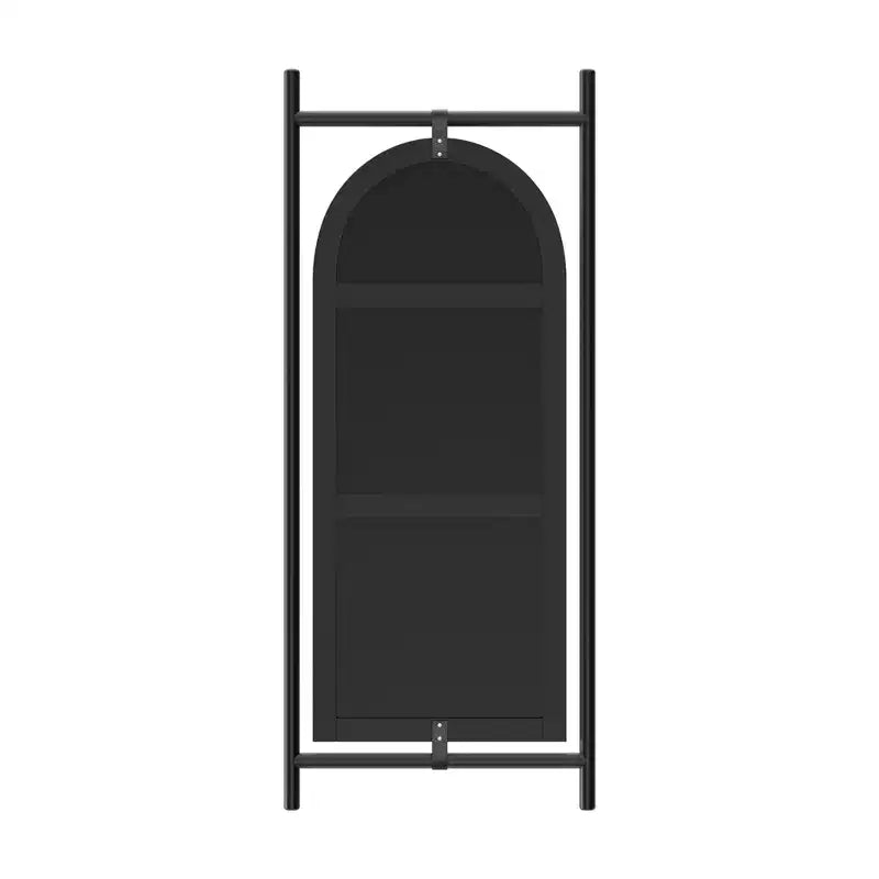 Specchio da bagno ad arco 38x26 con cornice in lega di alluminio, specchio da parete HD per camera da letto, soggiorno, ingresso, oro