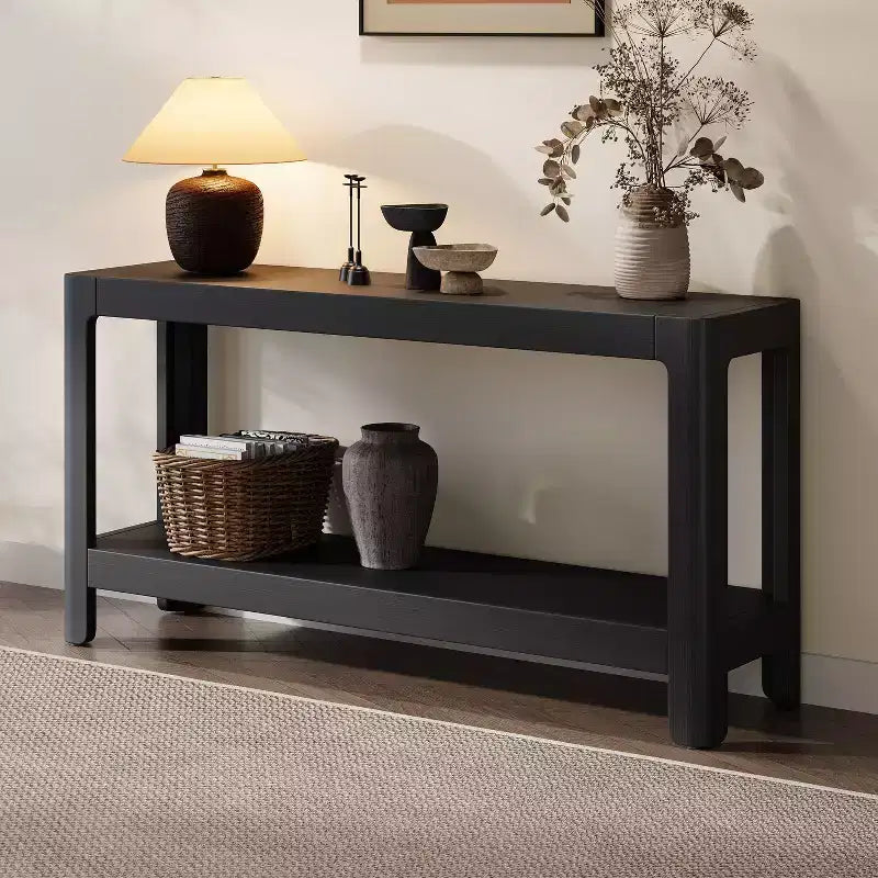Consolle in legno con ripiano aperto Bobby Modern Farmhouse
