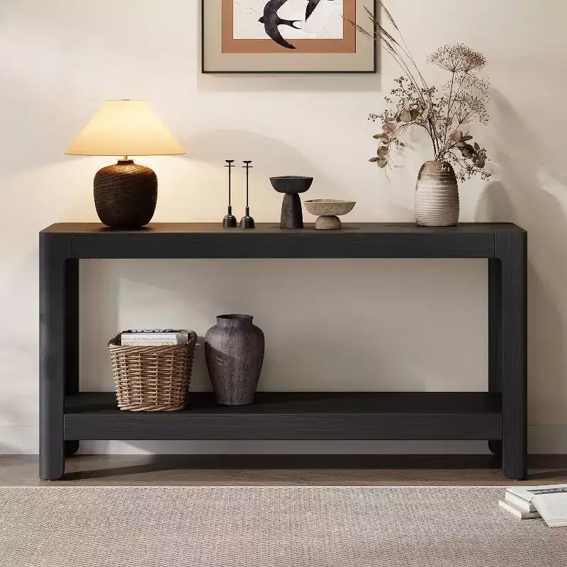 Christopher Knight Home Bobby Modern Farmhouse Wood Console Table with Open Shelf