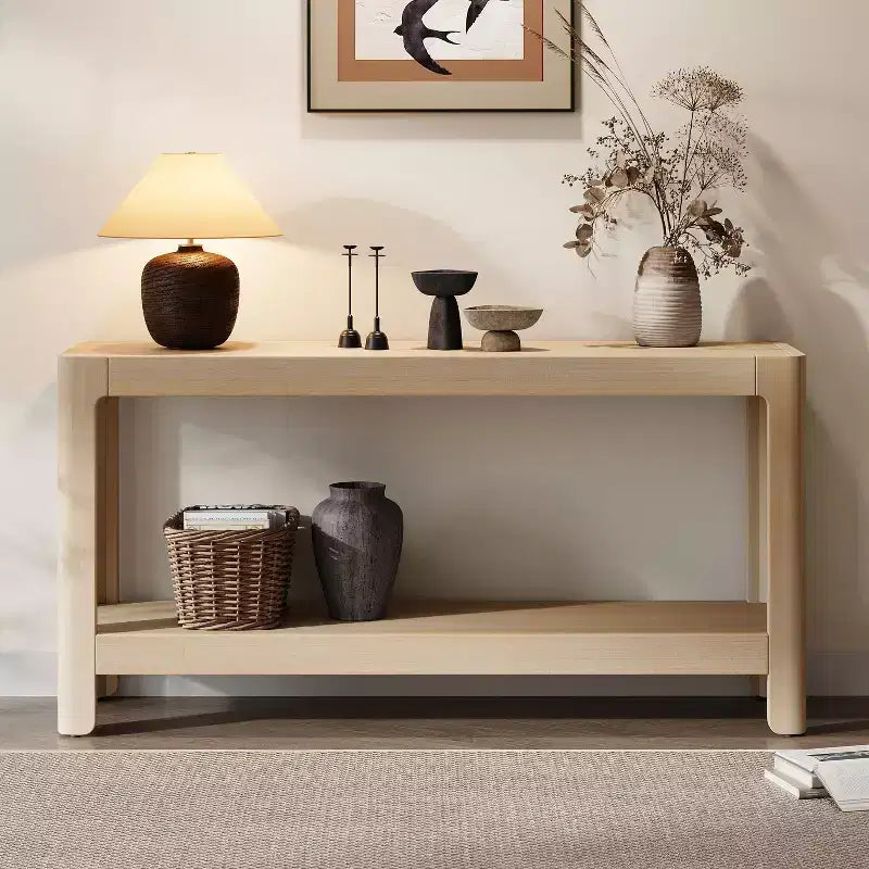 Consolle in legno con ripiano aperto Bobby Modern Farmhouse