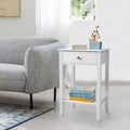 Karl Home 18.11in. W Modern Simplicity Nightstand with Drawer