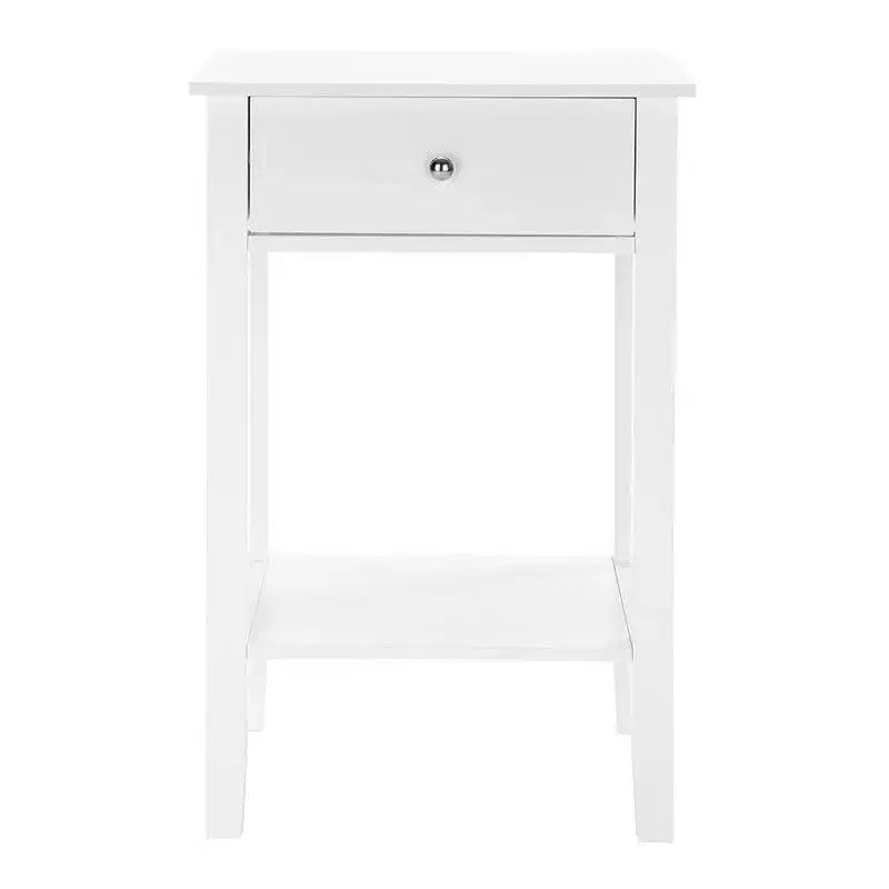 Comodino moderno semplice con cassetto, larghezza 18,11 pollici