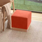 Pouf Contenitore Cubo in Tessuto di Sughero The Vineyard Collection