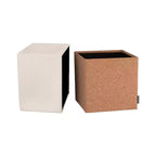 Pouf Contenitore Cubo in Tessuto di Sughero The Vineyard Collection