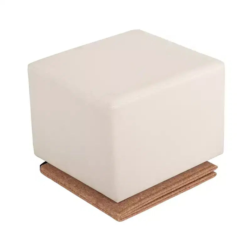 Pouf Contenitore Cubo in Tessuto di Sughero The Vineyard Collection