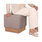 Pouf Contenitore Cubo in Tessuto di Sughero The Vineyard Collection