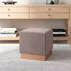 Pouf Contenitore Cubo in Tessuto di Sughero The Vineyard Collection