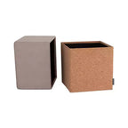 Pouf Contenitore Cubo in Tessuto di Sughero The Vineyard Collection