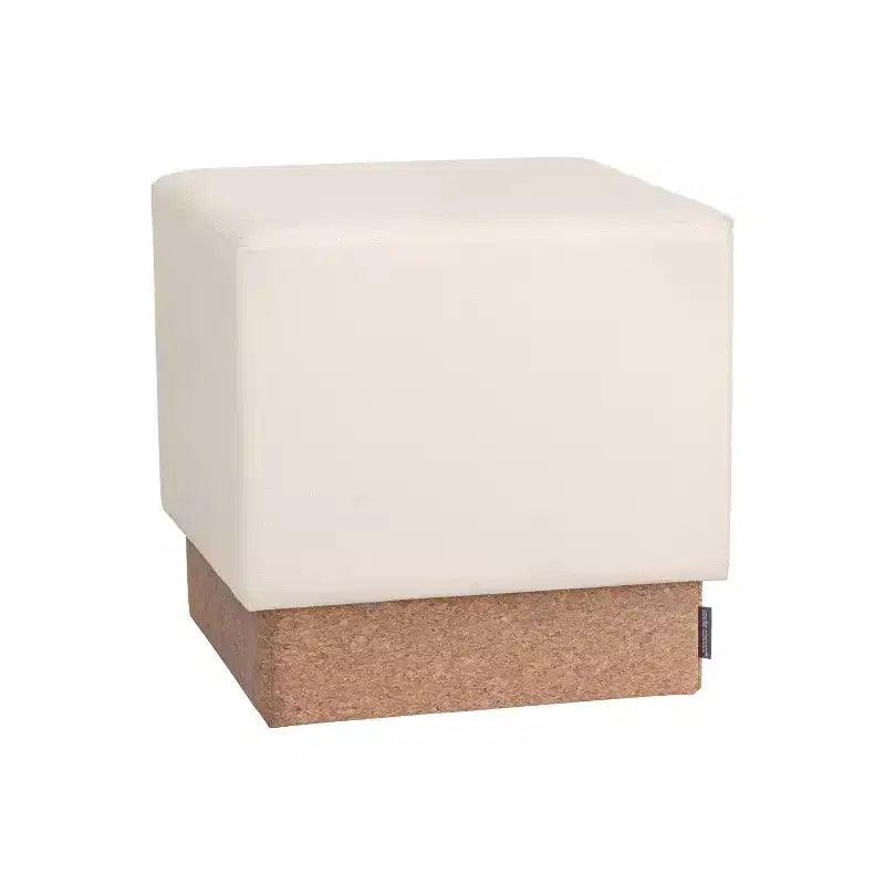Pouf Contenitore Cubo in Tessuto di Sughero The Vineyard Collection