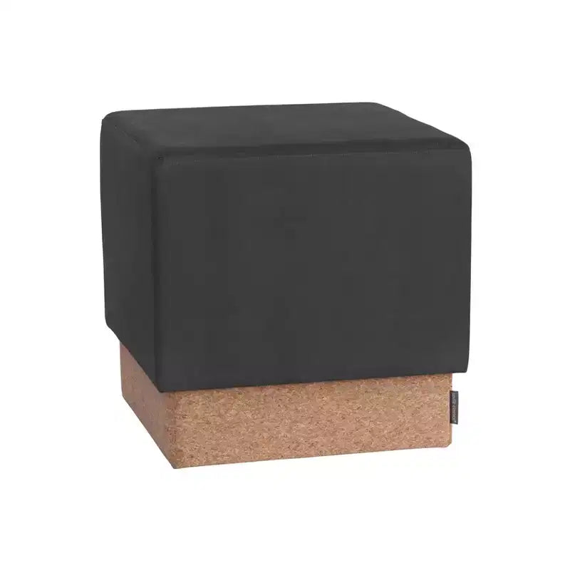 Pouf Contenitore Cubo in Tessuto di Sughero The Vineyard Collection