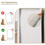 Cassettiera a 3 cassetti Comò alto moderno Boho con gambe curve, dettagli in rattan e contenitore versatile per camera da letto, soggiorno, ingresso o balcone