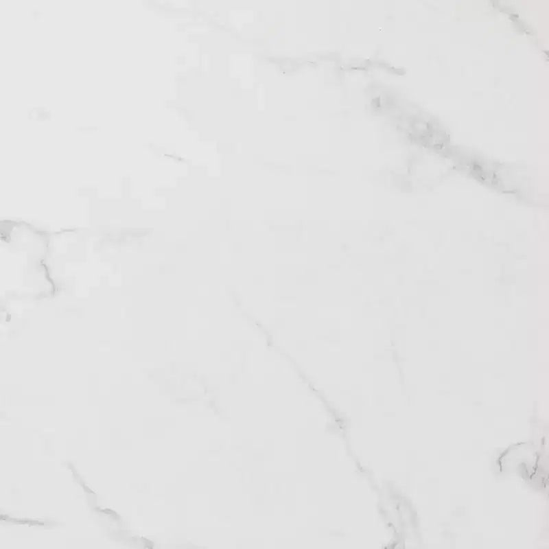 Tavolino da cocktail moderno effetto marmo - Bianco -