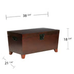 Tavolino da cocktail a baule - Marrone -