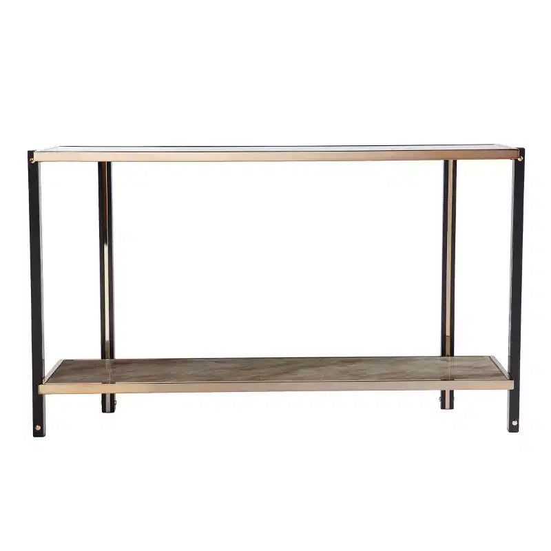 Consolle con specchio - color champagne -