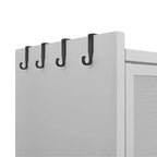 Chic Crate Dispensa in metallo a 6 livelli con sportello ribaltabile e pannello forato alta 73'' - Pensile Antiribaltamento per Cucina/Sala da pranzo/Soggiorno