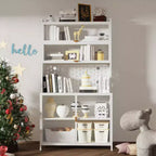 Chic Crate Dispensa in metallo a 6 livelli con sportello ribaltabile e pannello forato alta 73'' - Pensile Antiribaltamento per Cucina/Sala da pranzo/Soggiorno