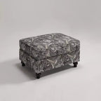 Set soggiorno a 3 pezzi, divano e divanetto in ciniglia modern farmhouse con borchie, poltrona floreale.
