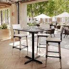 Acadia Tabletop con tecnologia TopGuard HPL e base alta da bar