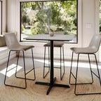 Acadia Tabletop con tecnologia TopGuard HPL e base alta da bar