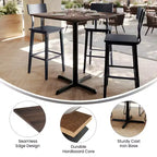 Acadia Tabletop con tecnologia TopGuard HPL e base alta da bar