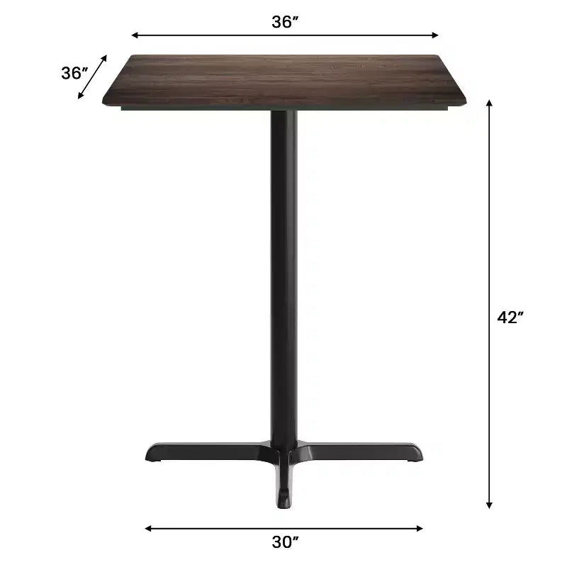 Acadia Tabletop con tecnologia TopGuard HPL e base alta da bar