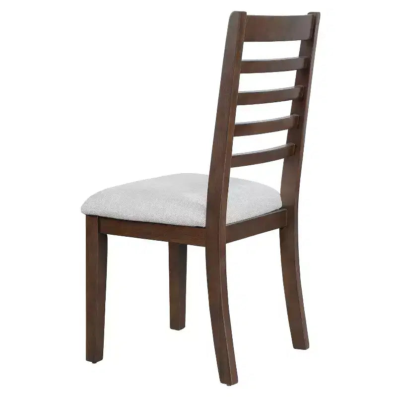 Set di 4 Sedie da Pranzo Stile Rustico Smith con Schienale Alto a Scaletta