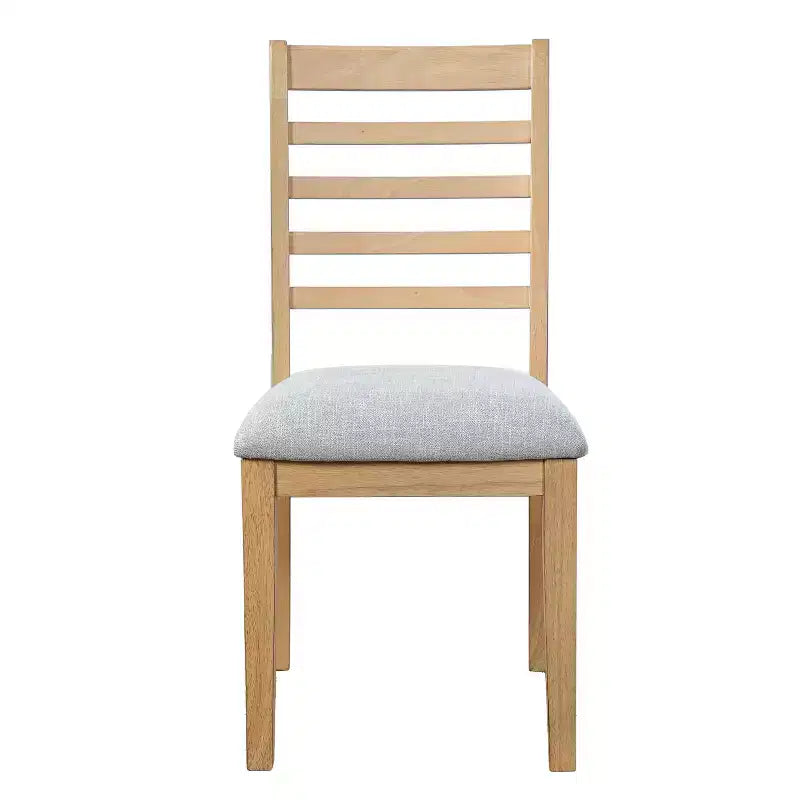 Set di 4 Sedie da Pranzo Stile Rustico Smith con Schienale Alto a Scaletta