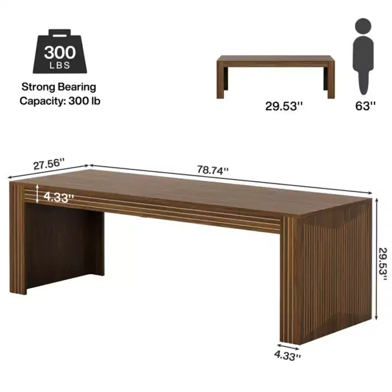 Scrivania direzionale in legno rustico Cinder