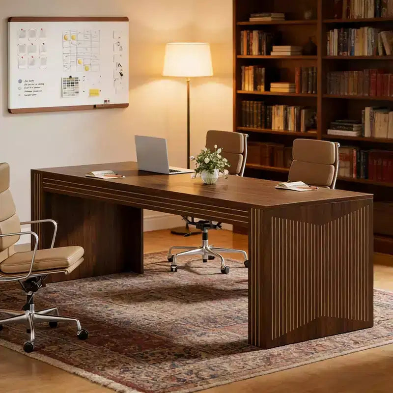 Scrivania direzionale in legno rustico Cinder